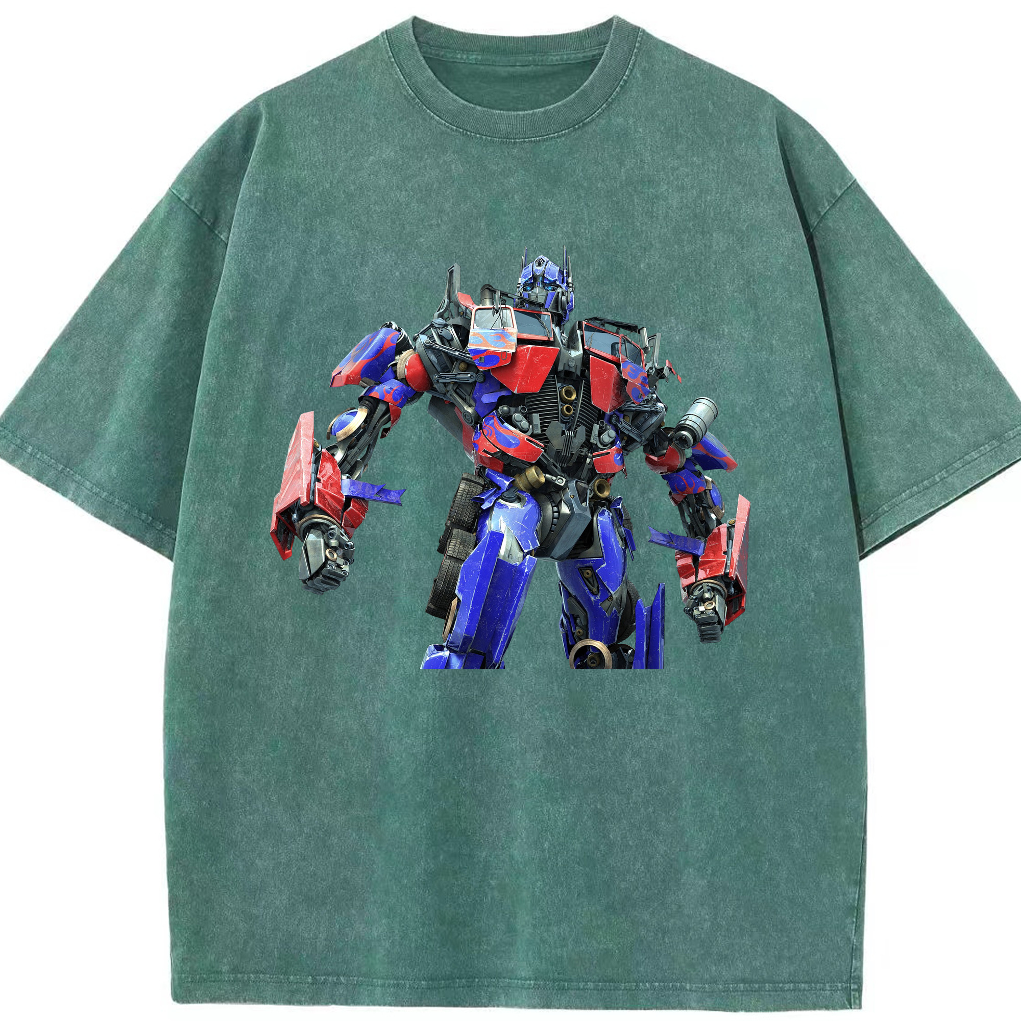 （画像用）  綿100% ヴィンテージ風 半袖Tシャツ（フロントプリント）
